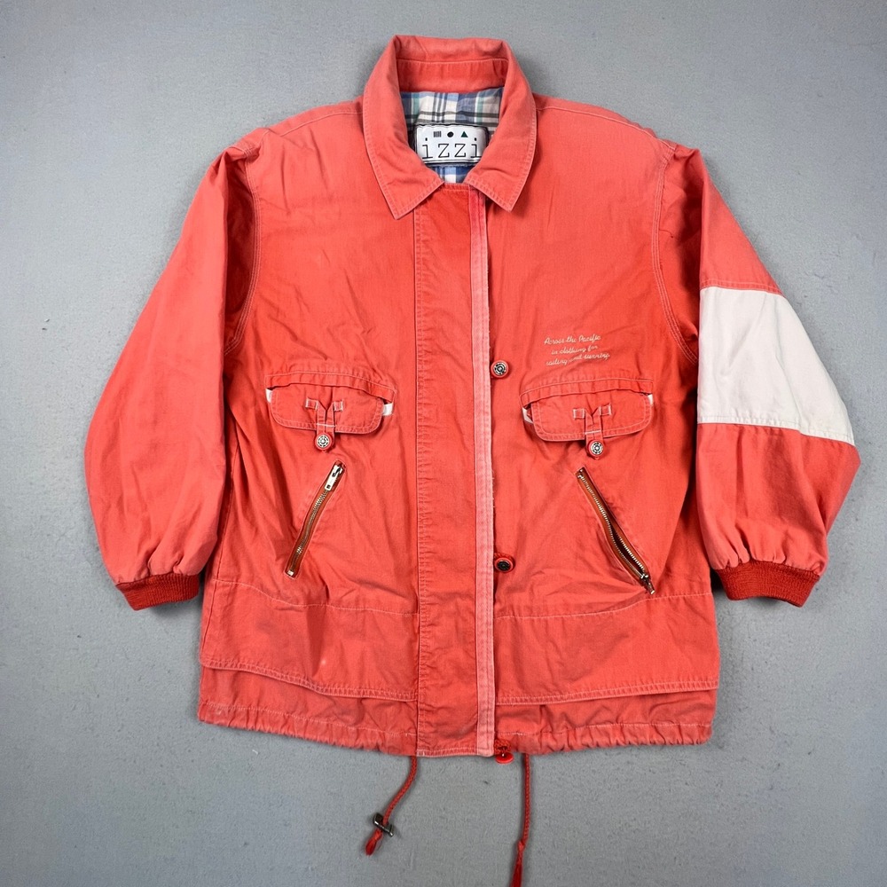 Vintage iZZi Sailing Jacket Womens M Y2K Workwear Streetwear Plaid Lined Utility